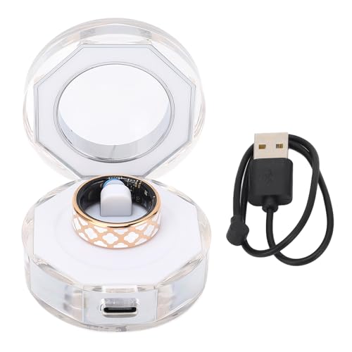 Vikye Smart Ring Health Tracker, Water Proof Sleep Tracking Wearable Health Rings, Health Fitness Tracker Rings with APP Display, with Multiple Sport Modes (19.1mm / 0.75in)