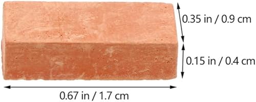 Miniatura 2 de Mini juguetes de diorama suministros de 50 piezas de mini ladrillos pequeños, mini ladrillos, modelos de ladrillos en miniatura, mini casa, mini