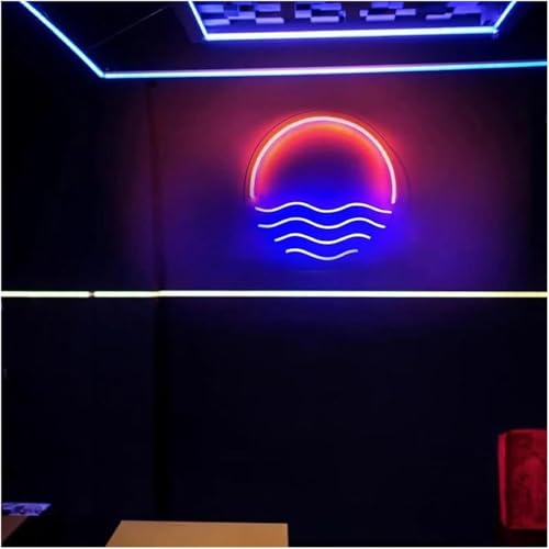 Enseigne lumineuse néon coucher de soleil déco esthétique pour mur - 4