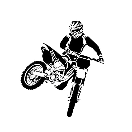 Stickers muraux de moto auto-adhésif Motocross autocollants moto art mural pvc vélo squeur