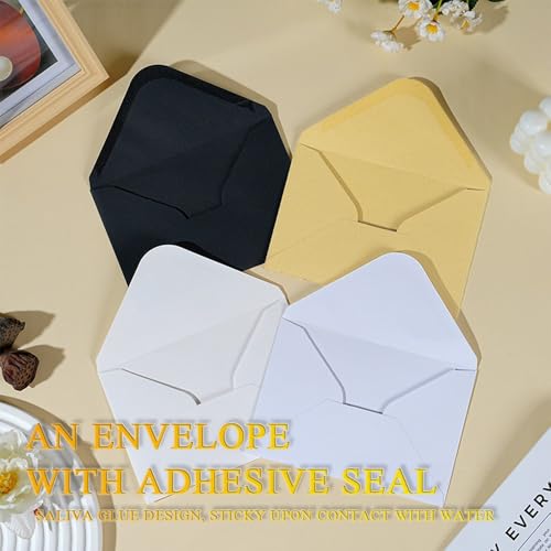 KINDOYO Briefumschläge - Kraftpapier Umschläge - Briefumschläge Aus Kraftpapier für Briefe Grußkarten Einladungskarten Geburtstagskarten Hochzeit Einladung Weihnachtskarten 125 x 175 mm 20 Stück Weiß