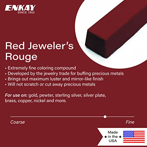 ENKAY Red Jeweler’s Rouge Polishing Compound (4 Oz) WantItAll