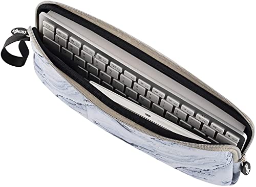 Cm Neoprene Carrying Keyboard Sleeve Case Bag Protection Pouch Compatible With Magic Keyboard 1 & 2, Wireless Keyboard, Magic Mouse, Magic Trackpad And Wireless Trackpad (White Marble Pattern) … #TOP1