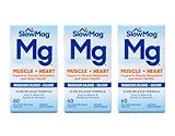 Slow Mag Magnesium Chloride and Calcium, 60 Tablets each (Value Pack of 3)