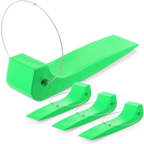 Foilswirl 4 Pack Tire Skates for Tow Truck Wrecker, Rollback Carrier Safety, Heavy-Duty Car Skate Safe Tow Truck Accessories for Car Hauler, Flat Bed, 4000 lb Working Load Limit (Green)