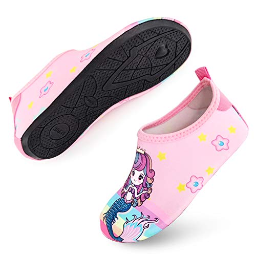 MCERMR Kids Swim Water Shoes Toddler Boys Girls Barefoot Beach Shoes for Pool Beach Surfing Yoga Exercise