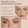 Dual-Ended Microblading Eyebrow Pencil for Women, 2 in 1 Liquid Eyebrow Pencil with Curved Tip and 4D Brow-Fection Microblading Pen, Shaped Fill HairLike Waterproof Lasting Eyebrows (02 Brown)