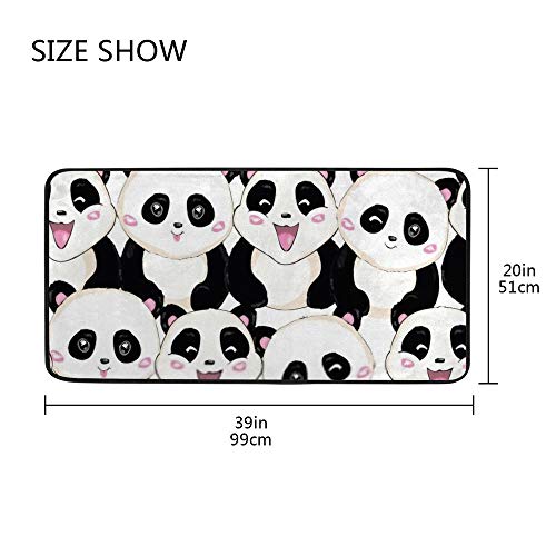 Tapis de cuisine antidérapant motif bébé panda pour sol de cuisine - 5