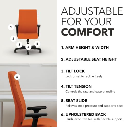 Image of HON Ignition 2.0 Ergonomic Office Chair, Lumbar Support, Apricot