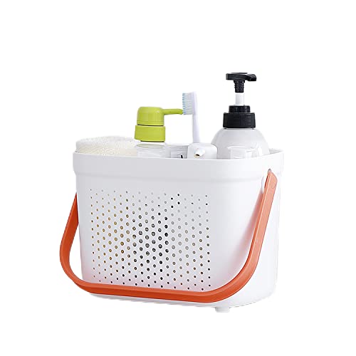 ArtisanShow - Panier de douche portable en plastique avec poignée, panier de rangement en plastique pour salle de bain, garde-manger, cuisine, dortoir, maison, hôtel