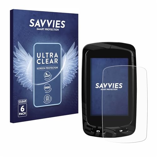 savvies Protector Pantalla para Garmin Edge 810 6 Unidades - Película Ultra Transparente