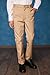 eton kidd Classic Twill Long Pants with Zipper Fly Patch Pockets Dual Waist Design Khaki