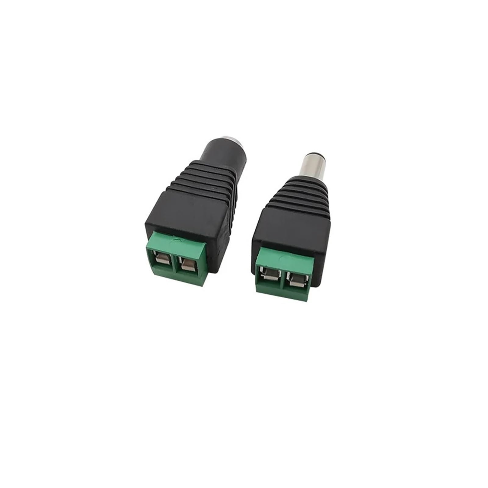 Wtyczka zasilania DC 12 V 5,5 x 2,1/2,5 mm męski żeński adapter do taśmy LED kamery bezpieczeństwa CCTV (10 męskich 5,5 x 2,5 mm)