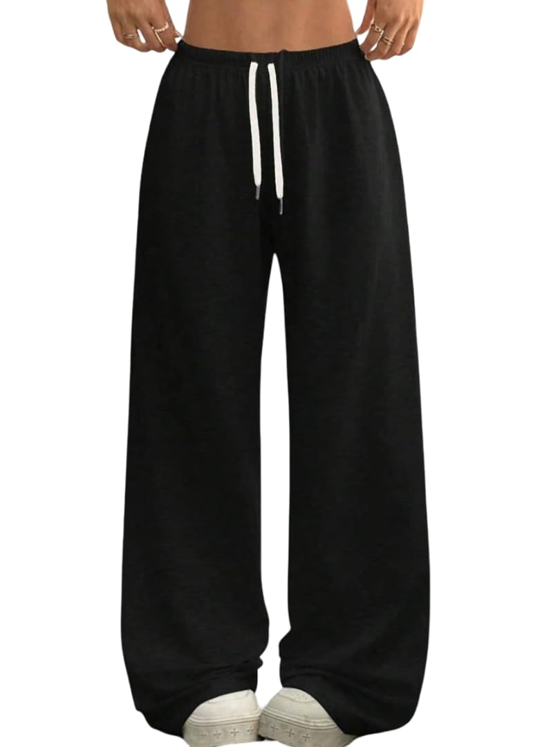 R Cube Women Black Wide Leg Trouser with Drawstring | Elastic Waist Palazzo Pants | Comfortable Casual Wear - Review, Price and Buying Guide