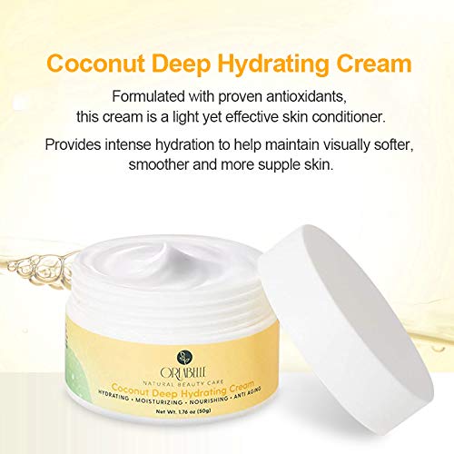 Orlabelle Deep Hydrating Face Cream with Hyaluronic Acid, Vitamin E and