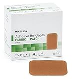 MCK Brand 48162000 Adhesive Strip Medi-pak Performance Fabric 2 X 3 Inch Rectangle Tan 16-4816 Box Of 50
