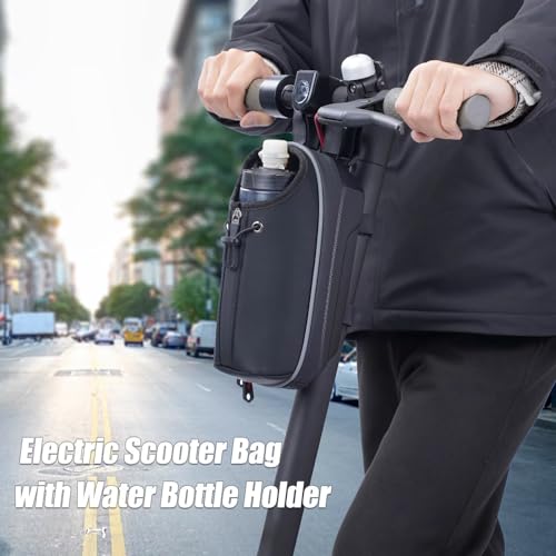ROTTO E-Scooter Tasche | Lenkertasche mit Wasserflaschen Taschenhalter | Wasserdicht und perfekt für Elektroroller und E