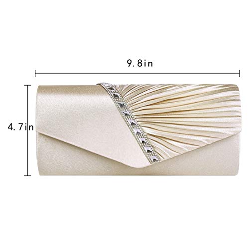 Image of Goclothod Evening Clutch Handbag Women Fashion Crossbody Shoulder Bag Chain Purse