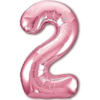Weenkeey 2 anni Orso Compleanno Palloncini giganti 4D Orso Numero 2 Palloncino Orso Abbraccio Torta Palloncino per Orso tema festa Forniture Ragazze Compleanno Baby Shower Decorazioni - Rosa