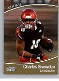 2021 SAGE Hit Premier Draft Gold #135 Charles Snowden Pre-Rookie NCAA Football Trading Card in Raw (NM or Better) Condition
