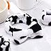 Spa Headband for Face Wash Headband and Matching Wristbands, Makeup Headband for Washing Face, Kids Soft Facial Makeup Head Band, Shower Skin Care Girl Hair Sleepover Party Supplies (Cow Pattern)