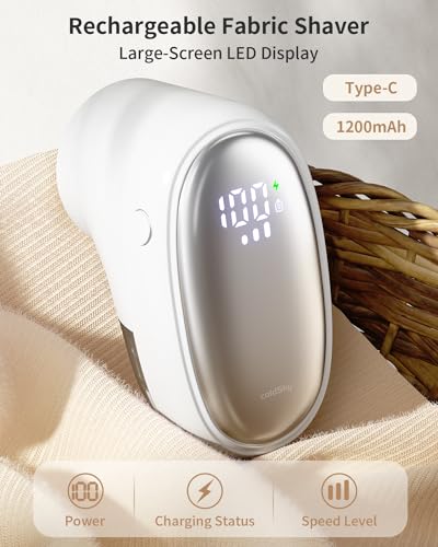 Coldsky YM02 Fabric Shaver 1200Mah 𝗥𝗲𝗰𝗵𝗮𝗿𝗴𝗲𝗮𝗯𝗹𝗲 Lint Remover Portable Sweater Shaver thumb #1