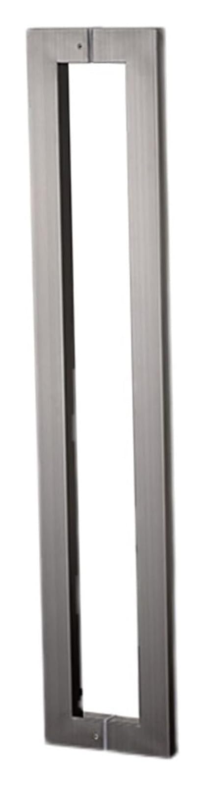 LQZAXSRDR Sliding Barn Door Handle, Glass Door Pull Handle Stainless Steel Multiple Sizes Square Mounting Hardware(E,43.8cm(17.2in) 40cm (15.7in))