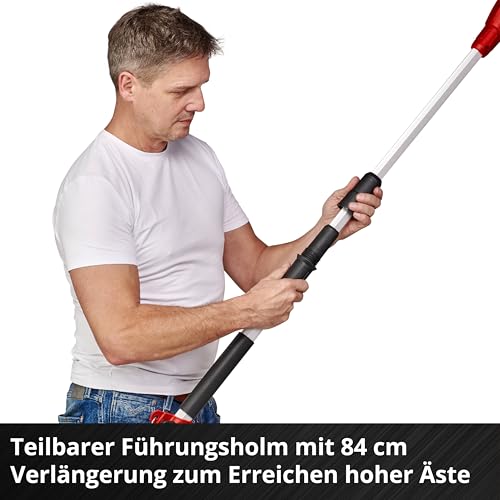 Einhell Akku-Hochentaster GC-LC 18/20 Li T Power X-Change (Lithium-Ionen, Motorkopf mit 30° Neigung, Verlängerungsstange, Metallgetriebe, inkl. 4,0 Ah Akku und Ladegerät)