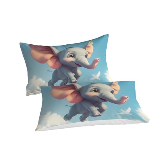 Housse de couette éléphant microfibre anti-transpiration 260x220 - 3