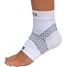 Zensah PF Compression Sleeve (single) - Plantar Fasciitis Sleeve, Relieve Heel Pain, Arch Support, Reduce Swelling - Foot Sleeve, Plantar Fasciitis Sock,L,White