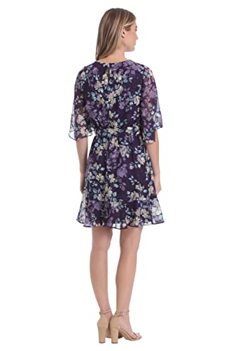 Image of London Times Women's Women's Dresses Blouson Flounce Dress Guest of Garden Party