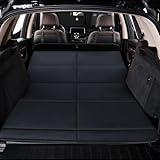 【フォレスター SL5 SLG SL系に適用】新型 車中泊 マット シェニール素材 折りたたみ式 ベッドキット 段差解消 快適睡眠 車中泊 ベッド 後部座席エクステンダー 便利グッズ キャンプ マット black A