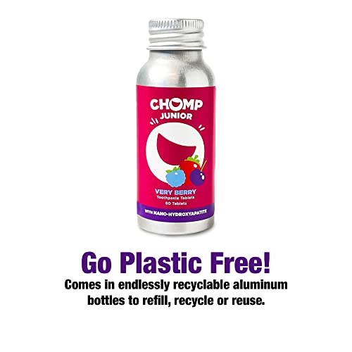 Chomp Junior Very Berry Toothpaste Tablets With Nano Hydroxyapatite #TOP4
