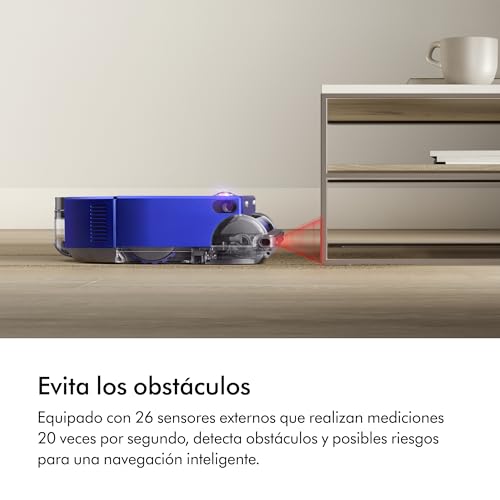 Miniatura 6 de Dyson 360 Vis Nav™ Robot aspiradora – Cepillo de Ancho Completo, diseñado para Todo Tipo de Suelos (Azul/Níquel)