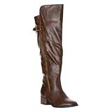 Breckelle's Women's 'Bronco-14' Side Zipper Riding Boots, Light Brown, 7