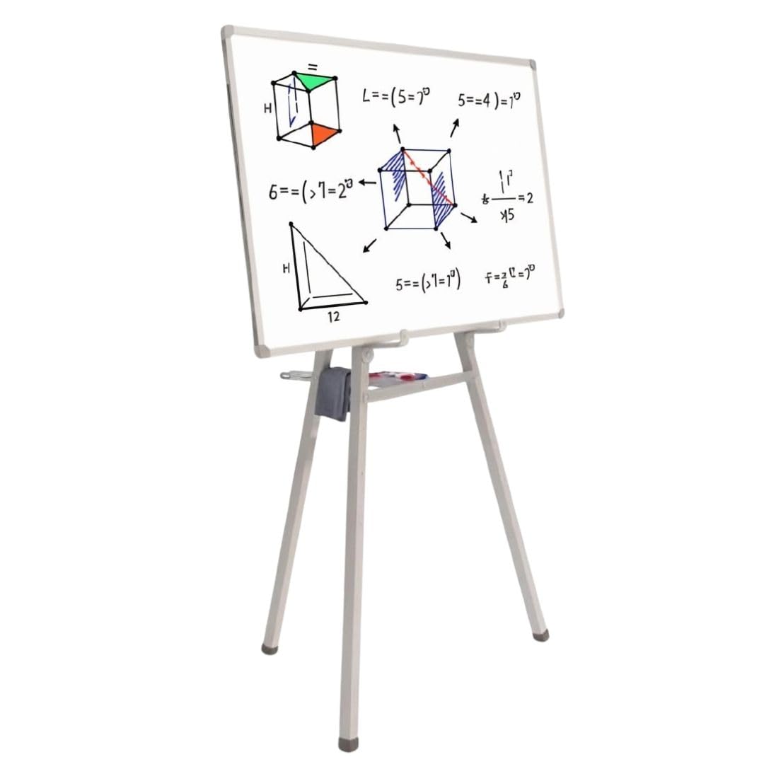5FT Heavy Duty Adjustable Folding Display Easel Stand Grey | Heavy-duty adjustable folding easel with CR steel frame, suitable for whiteboards, blackboards & notice boards up to 3x4 ft.-image-21