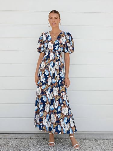 Image of Maxigerui Women's Summer Floral Maxi Dress Spring Wedding Guest Dress 2026