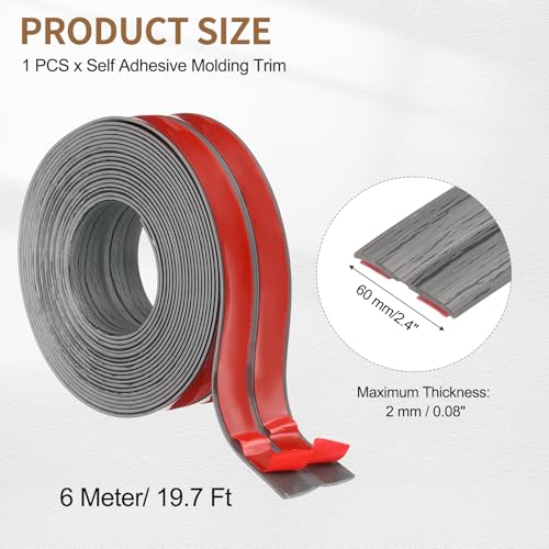 Guardaesquinas flexible de pared gris oscuro ideal para proteger encimeras de cocina y techos 3