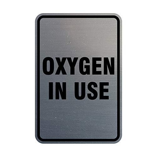 Panneau Oxygen in Use autocollant pour éviter les risques signalétique extérieure
