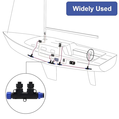 Image of NMEA 2000 T-Connector Compatible with Garmin Lowrance Simrad B&G & Navico Networks,NMEA 2000 (N2k) (Tee) T-Connector