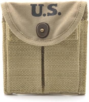 EE.UU. WW2 M1 Carabina Butt Magazine Pouch WWII M1 Carabina Buttstock Tipo Bolsa OD Bolsa de munición verde