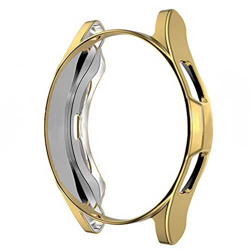 ikasus Galaxy Watch 4 Classic 42MM Case,Plated TPU Bumper Watch Cover,Silicone Shock-Proof All Around Protector Cover Compatible for Samsung Galaxy Watch 4 Classic Smartwatch Accessories (42MM)