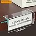 ChanQnTon Acrylic Shelf Labels,L-Shape Book Shelf Labels,Price Tags,Sign Holder,Display Stand.20Pack 1.25x3.15inch with Paper Inserts&Double Sided Sticky Dots.for Library,School,Home,Office,Store