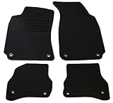 Velours Passform Fußmatten Set in Schwarz