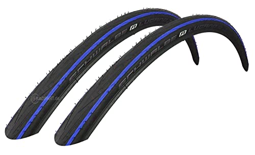 Pneus Schwalbe Lugano II 25-622 pneu vélo route bleu et noir 700x25C