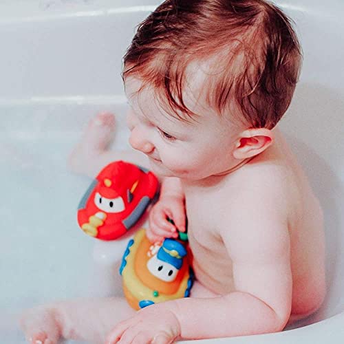 Nuby Tub Tugs Floating Bath Boats - Red Orange #TOP2