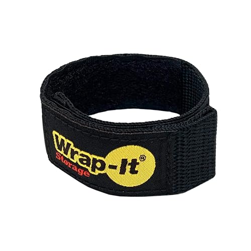 Quick-Straps by Wrap-It Storage 9 (12-Pack) Black - Hook and Loop Straps for Hose and Cord Storage and Organization