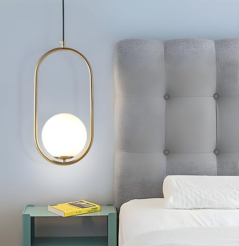 Image of Golden Metal & Glass (Capsule Shape) Wall Light for Modern /Wall Lamps for Bedroom /for Living Room /Wall Lights for Home Decoration /Bedside Wall lamp (E27 Bulb Holder)(Bulb not Included)