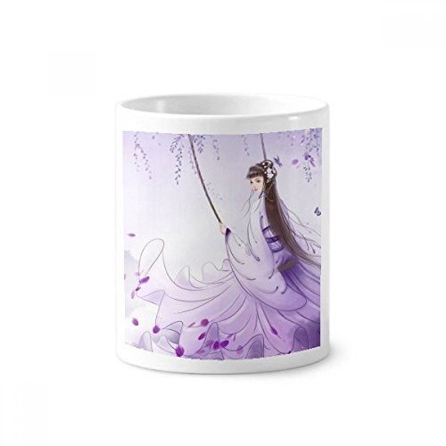 Coupe blanche 350ml Wisteria en céramique pour pinceau et brosse à dents