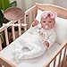 WOOROY Realistic Reborn Baby Dolls - 20 Inch Lifelike Newborn Baby Doll Girl Real Life Baby Dolls with Weighted Soft Body Gift Toy for Kids Age 3+
